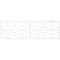 Ekena Millwork Set of Four Panels for 94 1/2"W x 28 1/4"H Pueblo Fretwork Wainscot Wall Paneling WPKP14X01X47PBL - alternate 2